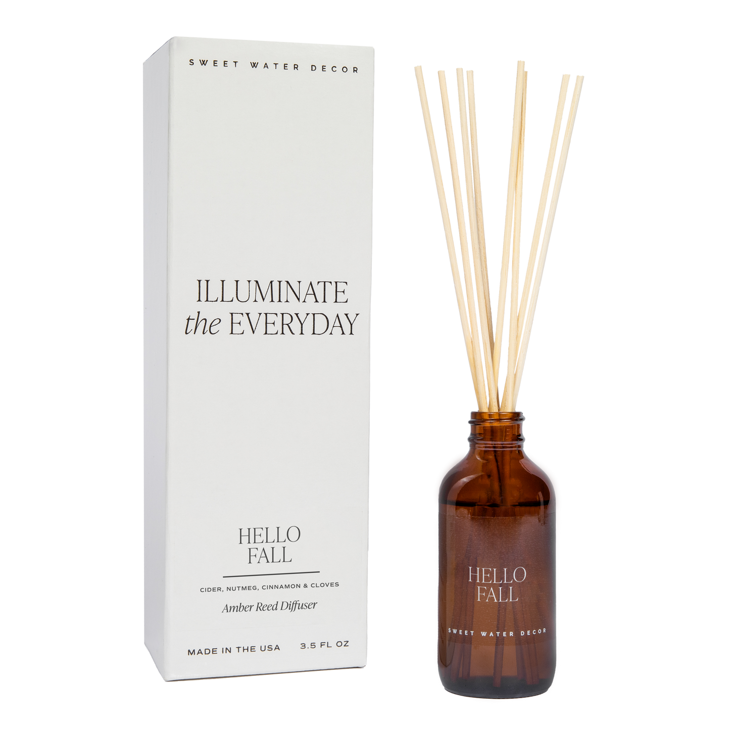 Hello Fall Amber Reed Diffuser - Home Decor & Gifts