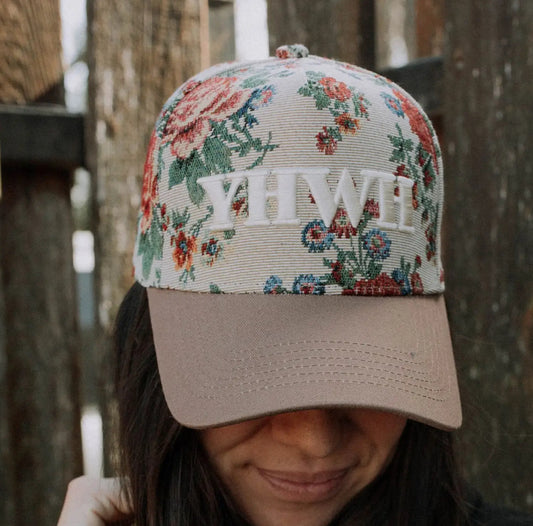 Hat: Floral YHWH