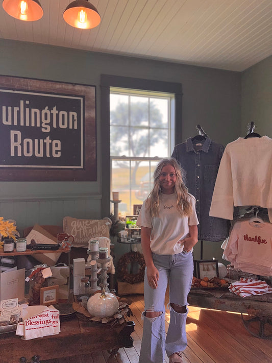 Minimalist Daughter of the King Cream Christian Shirt