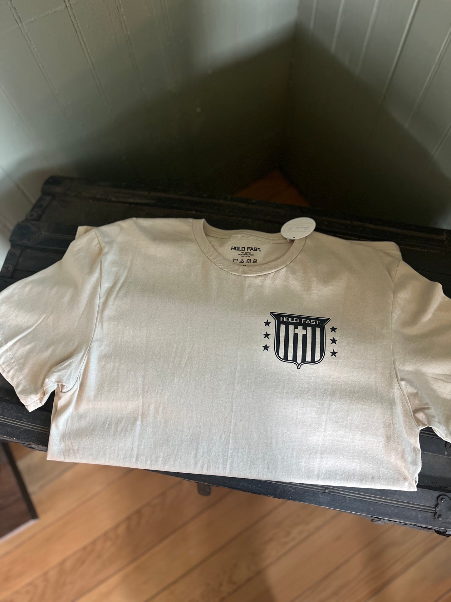 HOLD FAST Mens T-Shirt Live Free Eagles