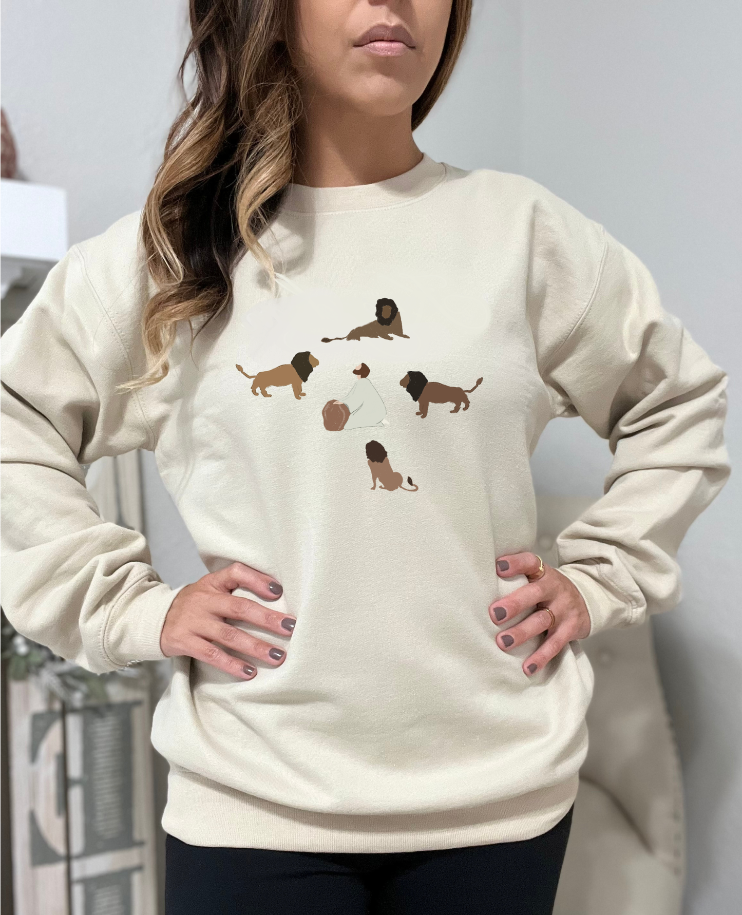 Bible Verse Daniel 6 Christian Sand Sweatshirt